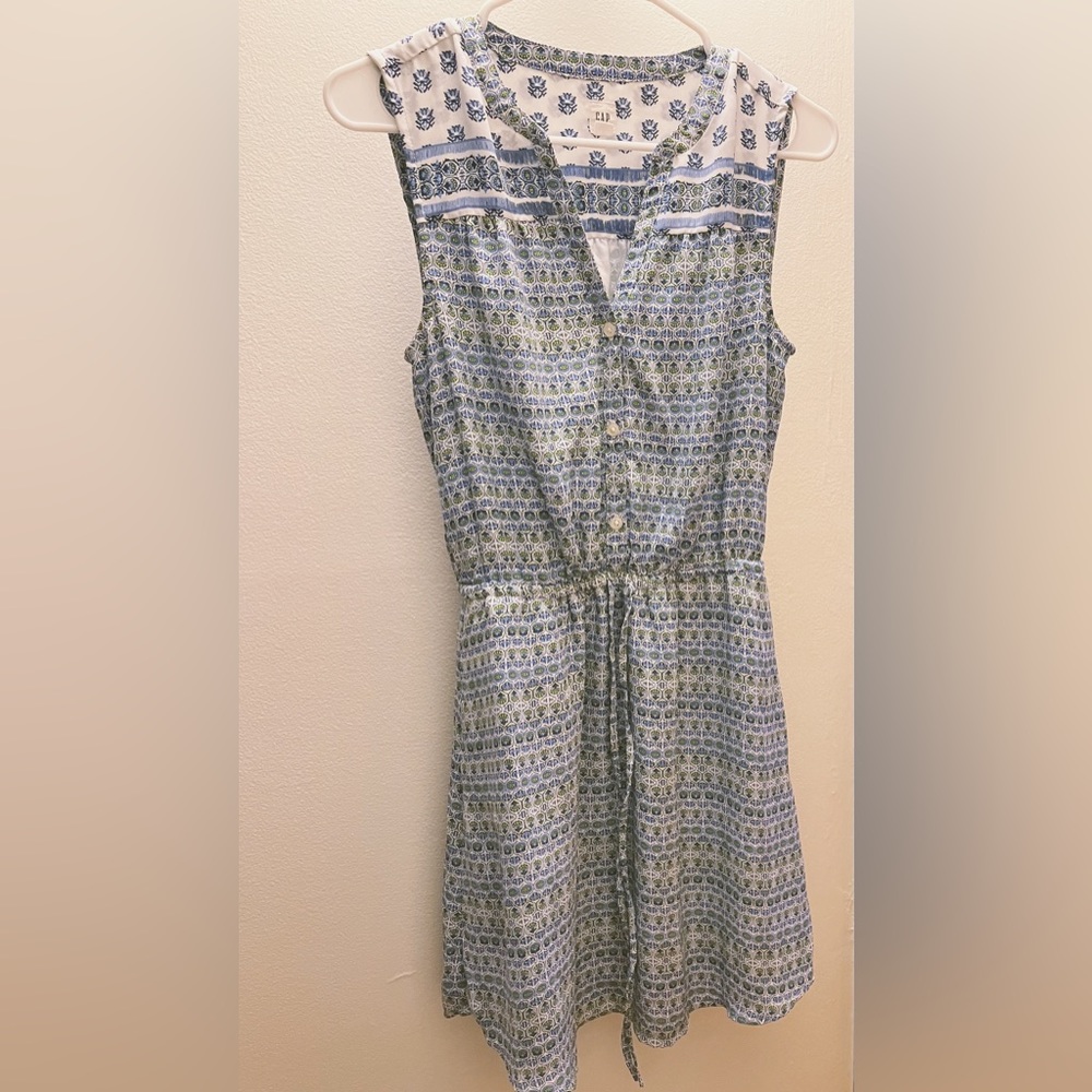 Sky blue floral Dress